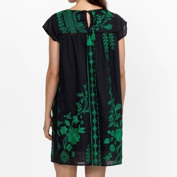 JOHNNY WAS Workshop Willow Petal Sleeve heavily embroidered Dress NWT - Picture 4 of 15